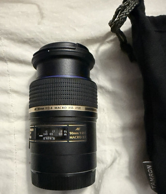 Tamron SP Di AF 90mm f/2.8 Macro 1:1 Adaptall Lens 55mm Filter 272E