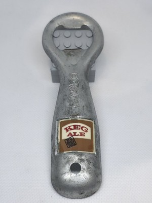 Vintage 5'' Metal Beer Bottle Opener ''Keg Ale'' Brewery By Formosa (Some Rust)