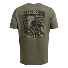 Under Armour 1386739 Men's UA Freedom By Land Graphic Tee Short Sleeve T-Shirt