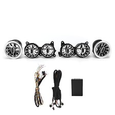 6pcs 7 Color Front LED Turbine Air Vent Ambient Light Kits Dashboard Air Vent