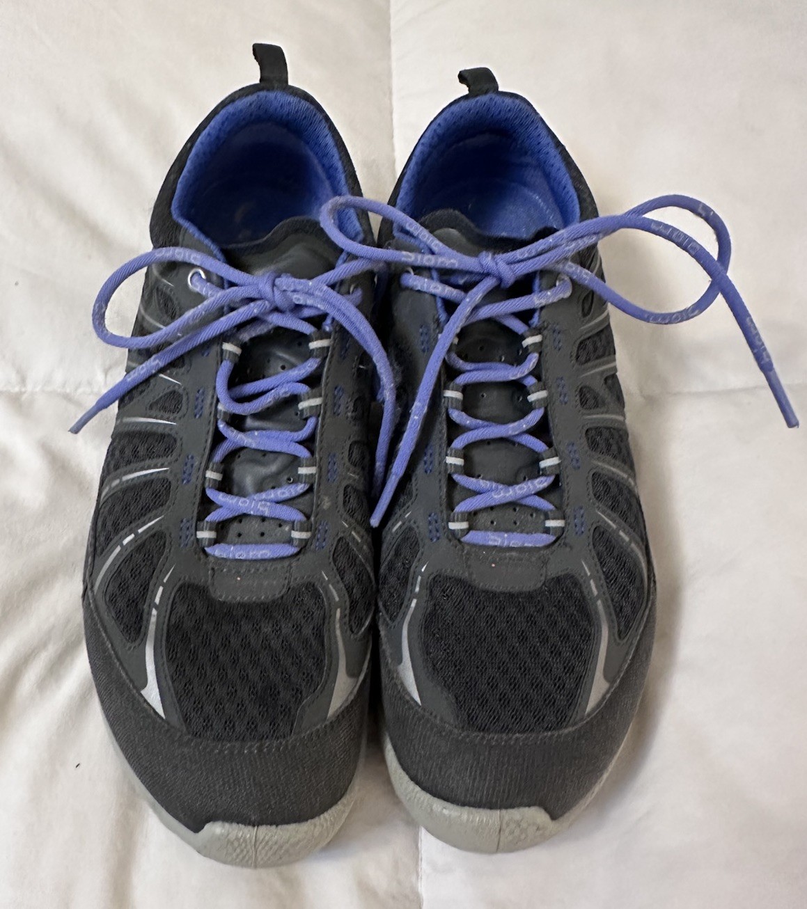 ECCO Gray Periwinkle Performance Train Athletic S… - image 1