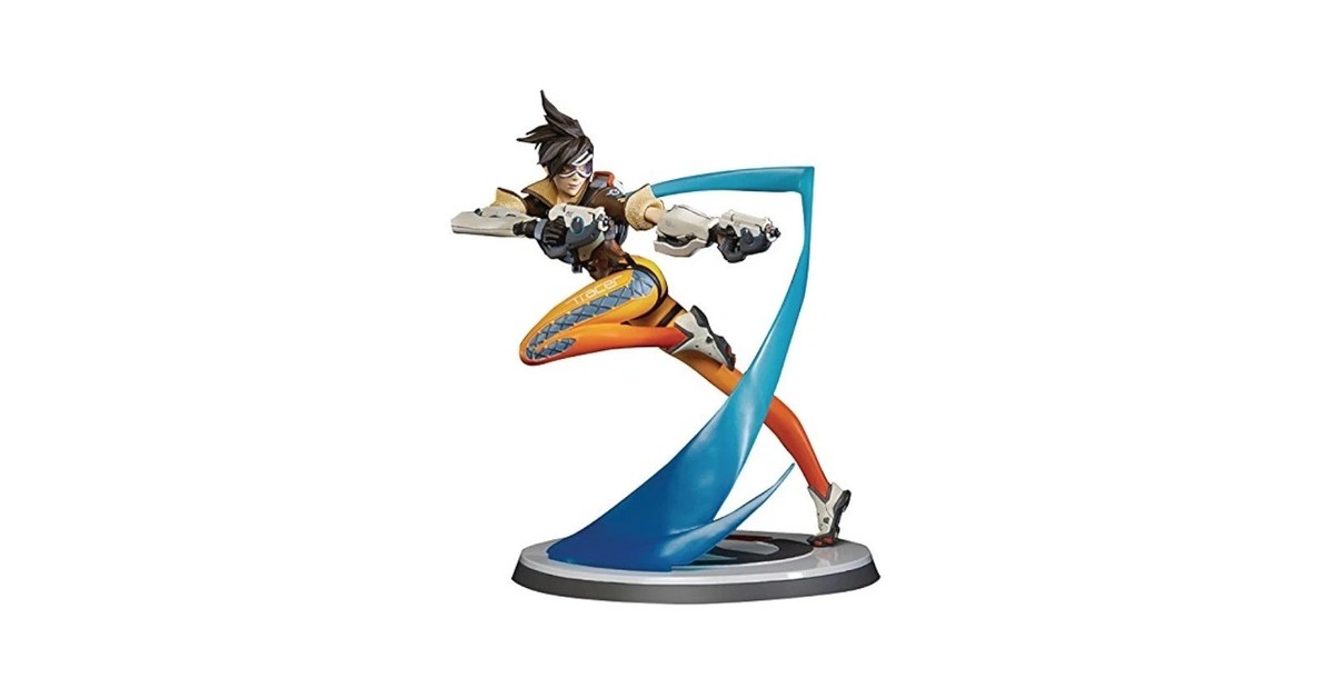 12'' Official Blizzard Polystone Overwatch Tracer Statue/Figure