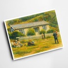 A6 PRINT - Florrie Forde's Bungalow, Niarbyl Beach - Vintage Art Style