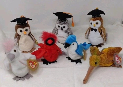 Ty Beanie Baby Birds Lot of 7 Vintage  NWT