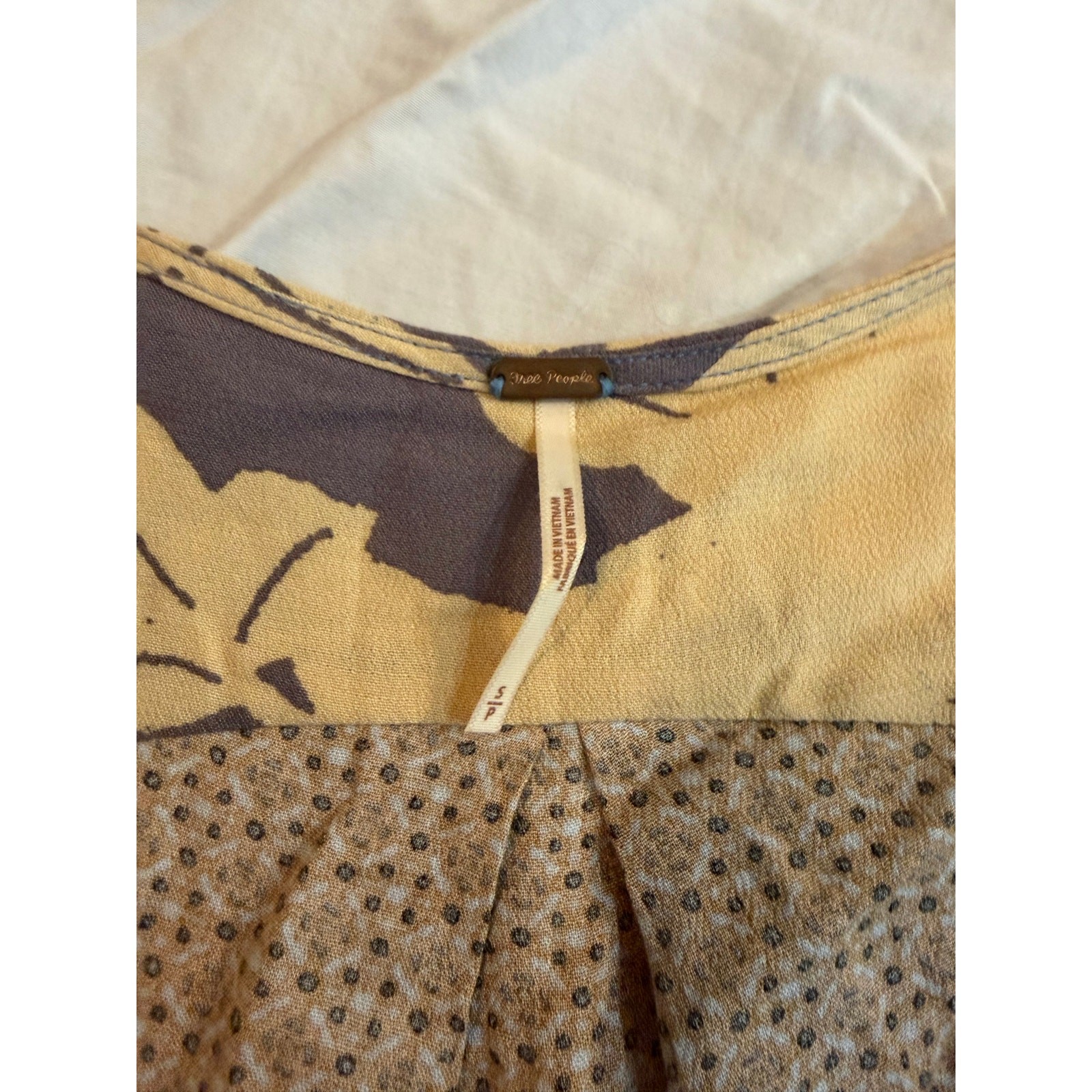 Boho Free People Patchwork Blouse - image 2