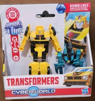 Transformers Cyberworld Bumblebee Armored Cyber Changers 4 Inch Action Figure