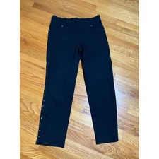 Counterparts Black Embellished Studded Side Leg Pants Women's Size 10