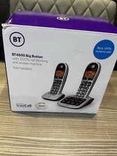 BT 4600 Twin Big Button Digital Cordless Answerphone with Advanced Call Blockin