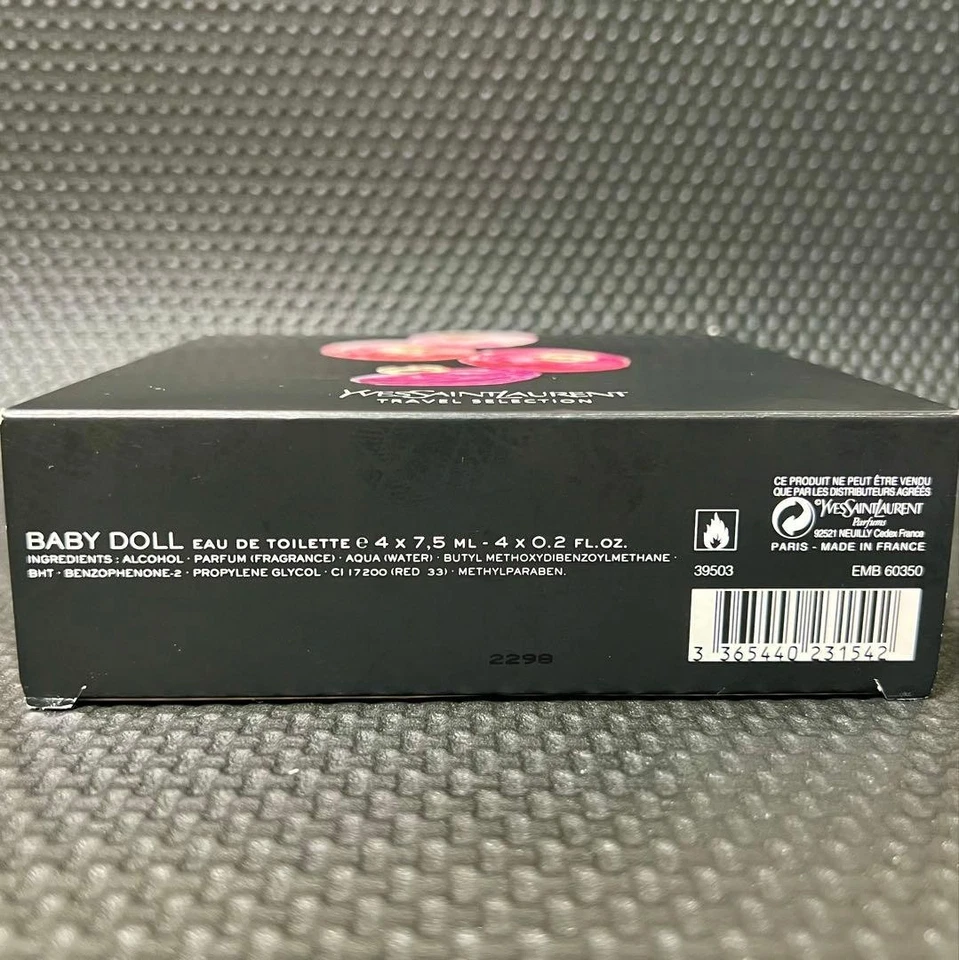 Yves Saint Laurent Bebé Muñeca Rosa Colección Set 4 × 7,5 ml 0,2 floz EDT Sin Usar Foto 4 de 4