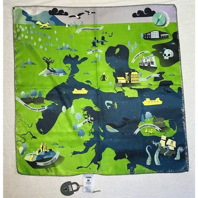 NWT Lush Kitchen Knot Wrap #439 Treasure Map 
