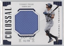 2019 Panini National Treasures Colossal Materials 81/99 Tommy Pham #CM-TP e6p