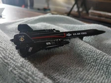 ERTL US Air Force Blackbird Fighter Jet Model Vintage Pre Owned