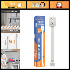 Electrical Outlet Extender with USB-A USB-C, 2 AC Outlets, 180 Rotation, 22"-