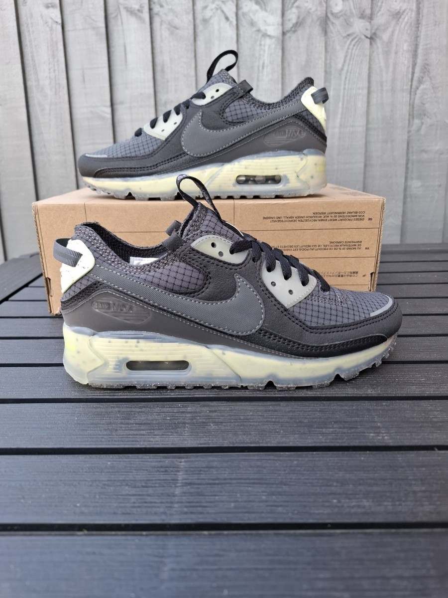 Nike Air Max 90 Terrascape Black Grey Lime Ice Trainers Women's Size (UK)