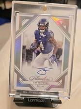 2023 Panini Flawless Zay Flowers Rookie Auto On Card 2/20