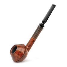 Pipa Briar Liverpool radica pipa in legno corno artigianale dritto rara pipa a mano libera