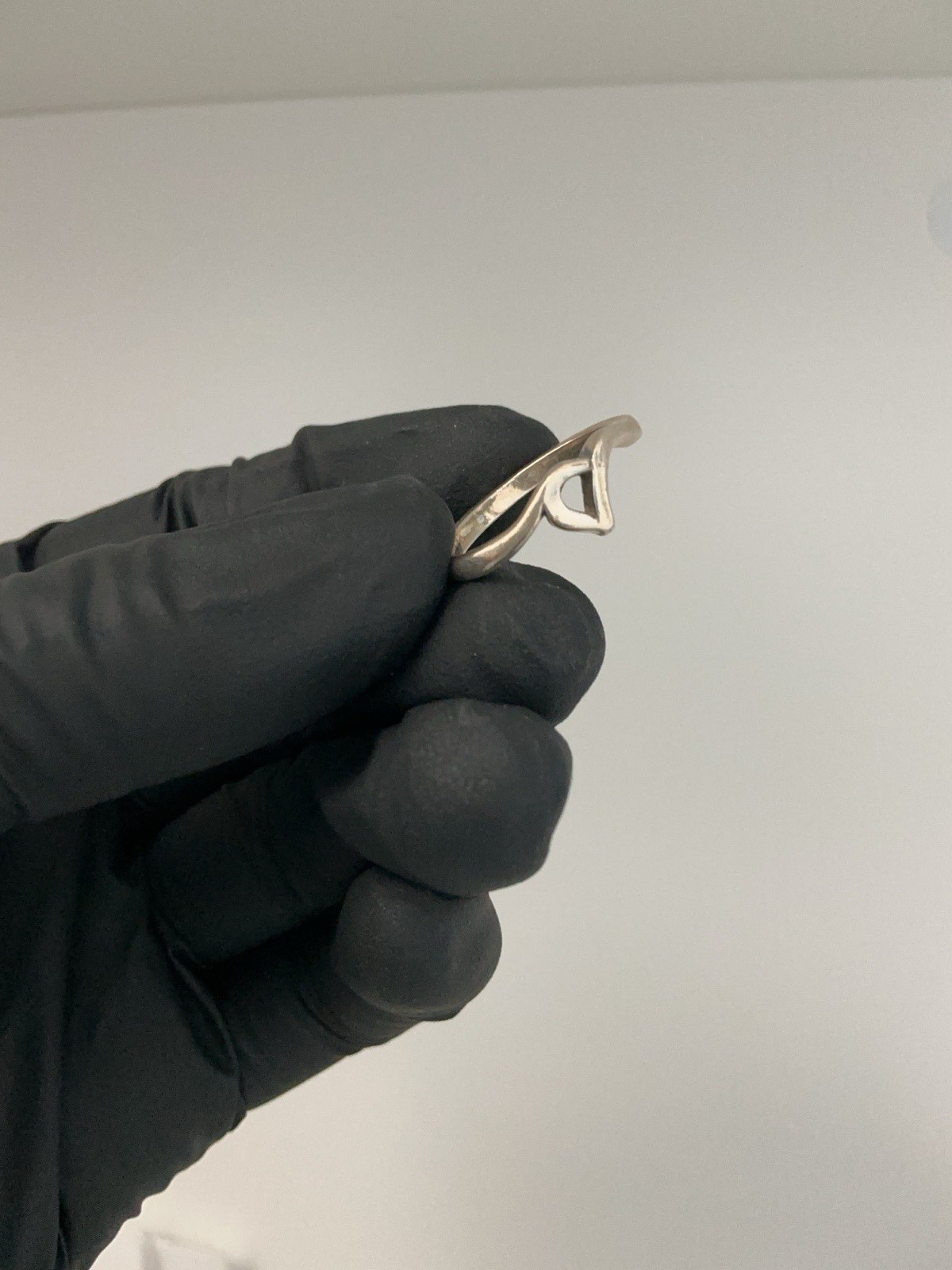 James Avery Sterling Silver Script Initial Ring S… - image 1