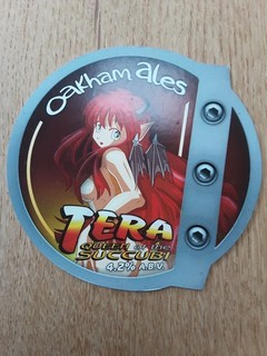 Beer pump clip badge Oakham Ales Tera Lady Video Game Theme