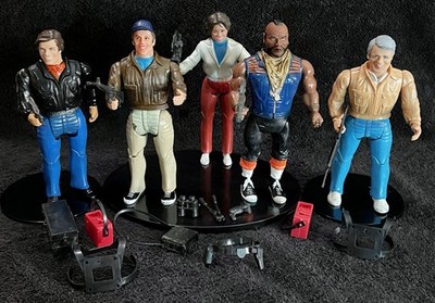 1983 HANNIBAL   FACE   B.A. BARACUS   MURDOCK & AMY ALLEN   6'' THE A-TEAM GALOOB