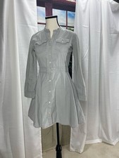 Preppy academia GAP Corduroy Shirt Dress 0 Button Front A-Line Long Sleeve Mini