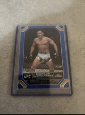 2024 Topps Chrome UFC Shayilan Nuerdanbieke (RC) #182 Blue Refractor 01/75