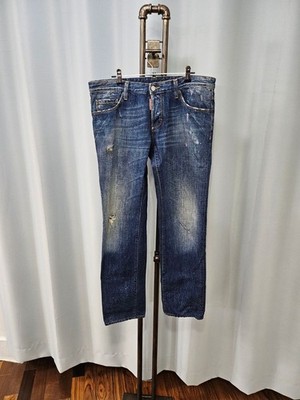 Dsquared2 Dino and Dan Patch Snowflake Wash Denim Jeans 48/33 71348040