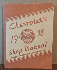 Chevrolet 1938 Factory Shop Manual-mint