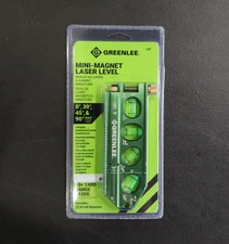 Greenlee L97 5-1/16" 4 Vials Professional Grade Mini-Magnet Laser Level - NEW!