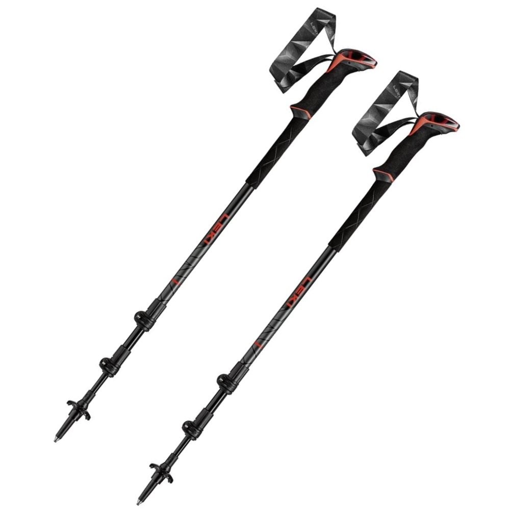 Leki Makalu anthracite bâton de randonnée télescopique pour trekking et marche