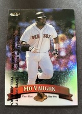 1998 Topps Finest - Mo Vaughn #189 Refractor w/protector Boston Red Sox