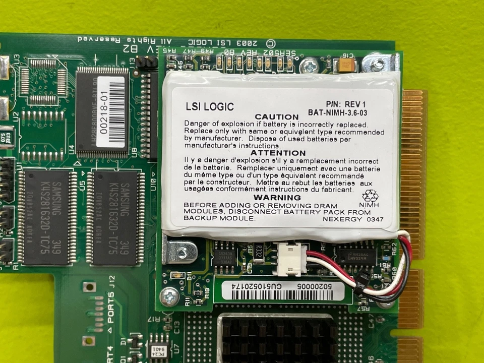 Apple LSI LOGIC SER523 REV B2 4-PORT SATA 150 PCI-X + SATA Cable for Xserve G5 - Image 4 of 4