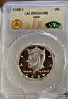 1998 S US Proof Silver Kennedy CAC PR68 CAM