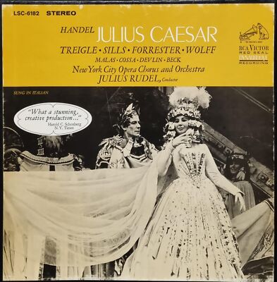 Händel: Giulio Cesare / Julius Rudel, Treigle, Forrester - 3 LP Box Set