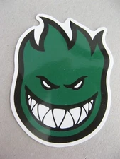 3" green SPITFIRE WHEELS New-school skate skateboard STICKER (repro)