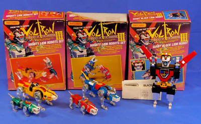 VOLTRON III LION COMPLETE VINTAGE SET W/BOXES 1984 MATCHBOX DIECAST COMPLETE