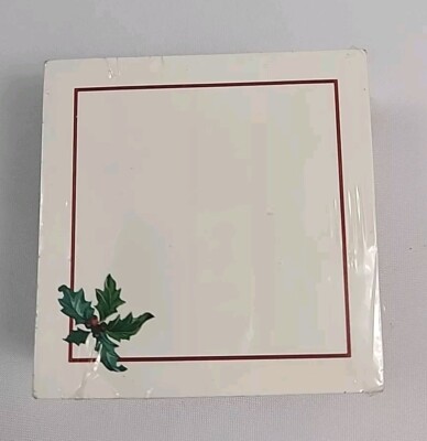 Vintage 2003 Christmas Holly Post It Note Pad P073314