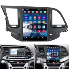 9.7" Vertical Android 15 Car Stereo Radio GPS NAVI For Hyundai Elantra 2016-2018