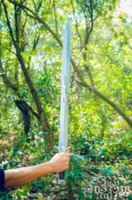 Viking Sword Handmade 5160 Spring Steel Oil Tempered Double Edge Sword 34"