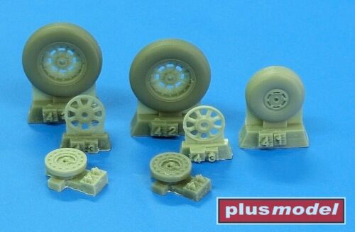 Plus Model 1/48 Mikoyan-Gurevich MiG-15 Wheels - Picture 1 of 1