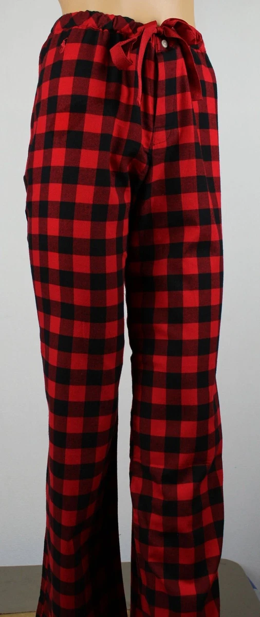 Ralph Lauren Red Black Plaid Pajamas PJ's Sleep Pants NWT