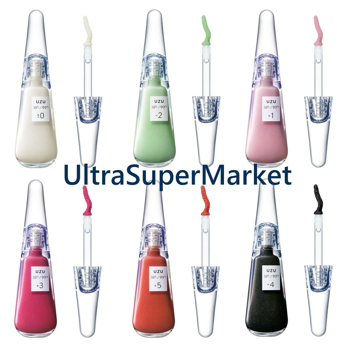 UZU BY FLOWFUSHI 38°C/99°F Lip Treatment 6g 6COLOR Moisturizing ‎20 SPF