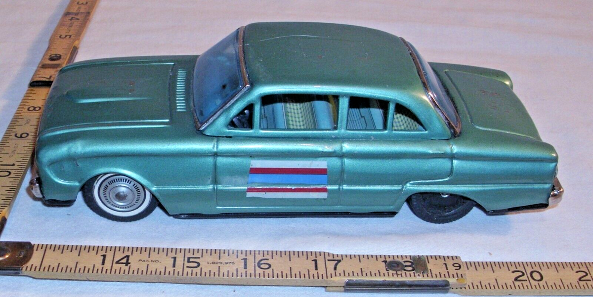 BANDAI 1962 FORD FALCON CAR TIN FRICTION TOY JAPAN | eBay
