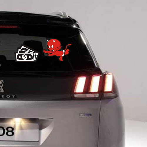 * 1 Sticker Diablotin - Péché Mignon - Argent - Bitcoin - Imagen 6 de 7