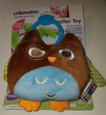 Cribmates Owl Rattle Plush Stroller Toy 0+ Months Stuffed Animal Toy
