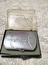 Vintage Snap-on Tools SPP-640 6 Pt Socket Chrome on Brass Belt Buckle HTF