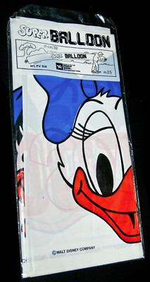 DAISY DUCK MICKY MAUS 2,5 M SUPER BALLOON 1980er RARITÄT OVP ITALY WALT DISNEY
