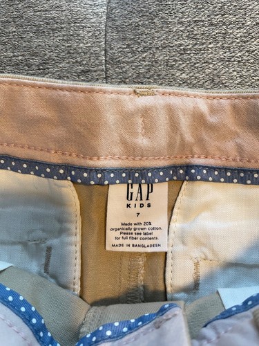 NWT Gap Kids Little Girls Khaki Shorts Size 7 - Picture 2 of 4
