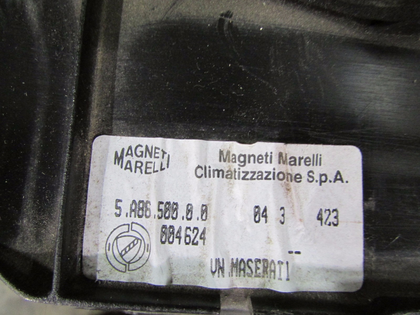 Maserati M138, AC Evaporator, Used P/N 66306100