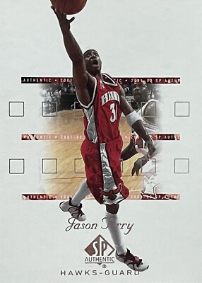 2001-02 SP Authentic JASON TERRY Atlanta Hawks