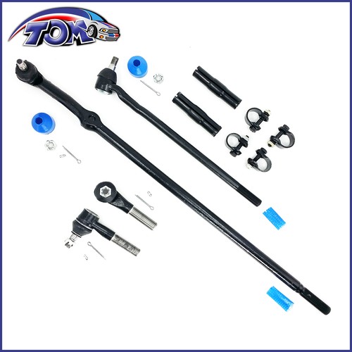 6PCS Tie Rods Drag Links Sleeves Suspension Kit For Ford Bronco F150